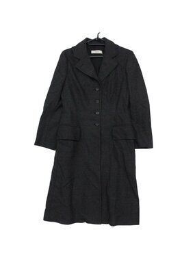 Prada Chesterfield Wool Outer Long Charcoal Gray